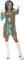 Underwraps Women's 1960s Retro Hippie Costume Set, Blue, Medium